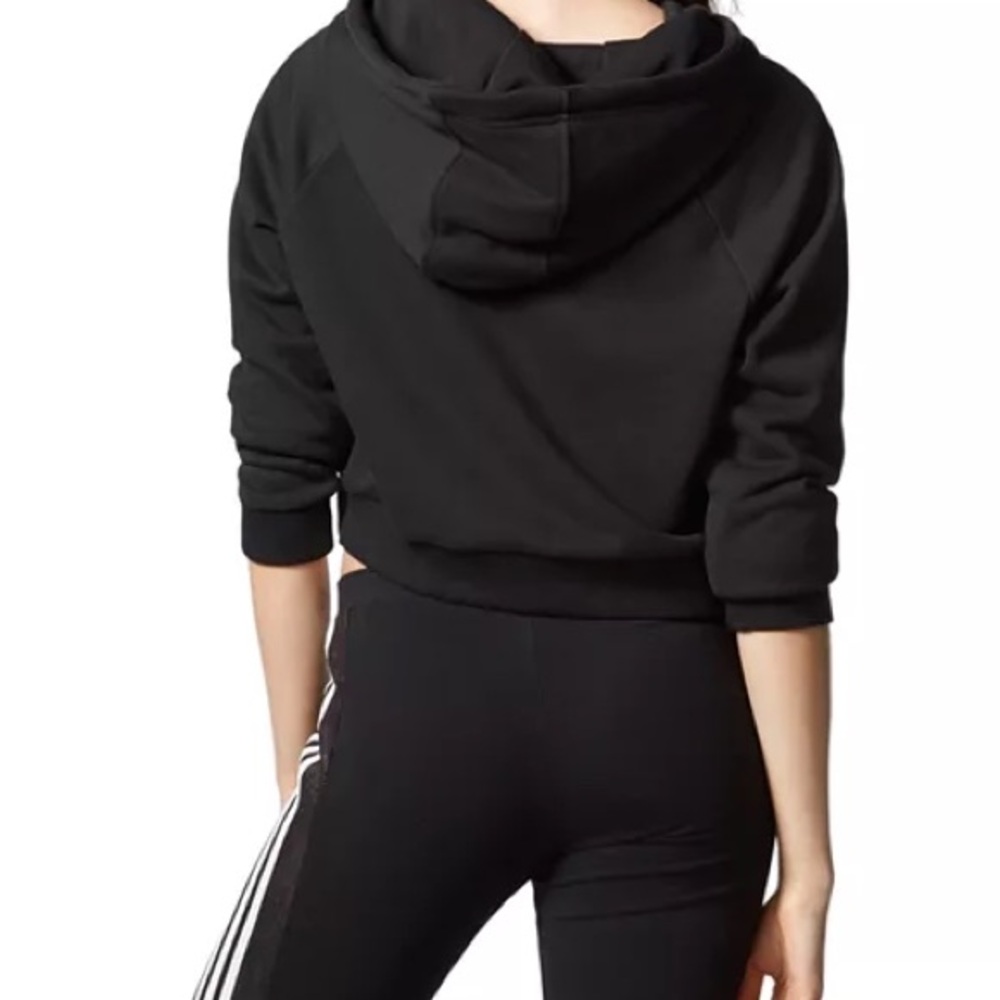Adidas Trefoil Cropped Hoodie - Picture 4 of 16